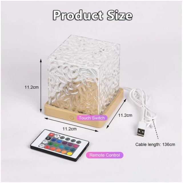 Wakiki - Altijd Handig! - Noorderlicht Projector - Northern Lights Projector - Tiktok - Galaxy Projector - Cube Lamp - Leuke lamp - Wave Lamp - Wave Cube - Ocean