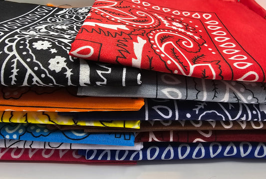 Wakiki - Altijd Handig! - Bandana - Paisley Bandana's 12 stuks - Bandana Heren / Dames - Bandana ketting