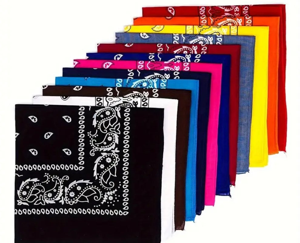 Wakiki - Altijd Handig! - Bandana - Paisley Bandana's 12 stuks - Bandana Heren / Dames - Bandana ketting